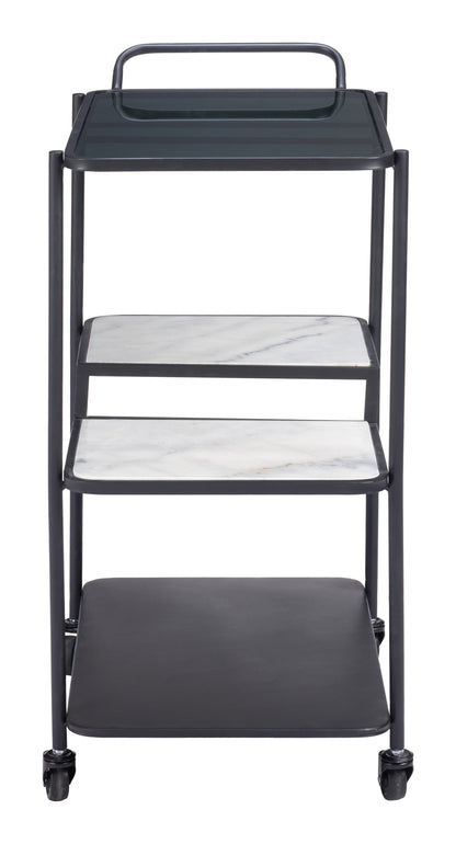 Constanza Bar Cart & Serving Cart - Black