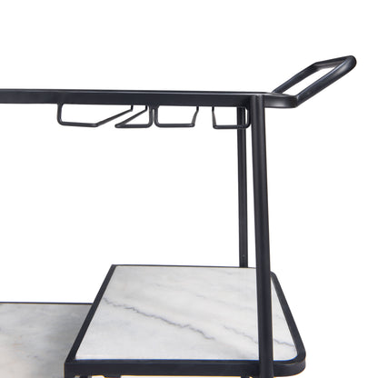 Constanza Bar Cart & Serving Cart - Black