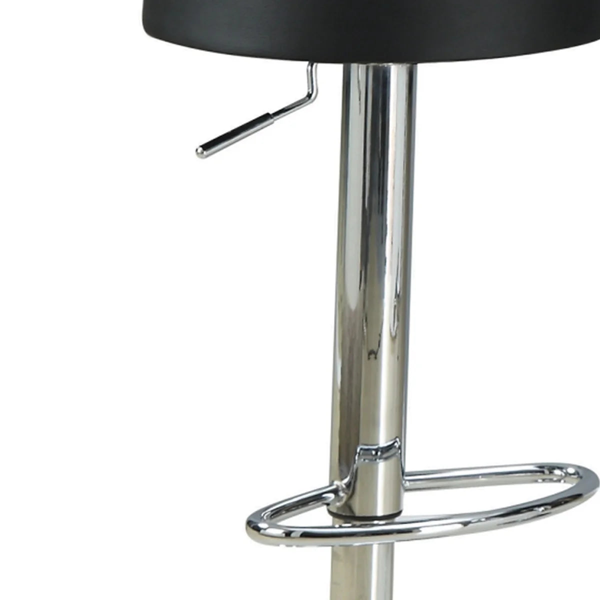 Backless Adjustable Bar Stool Stylish and Elegant - Modern Home Bar Furniture in Black