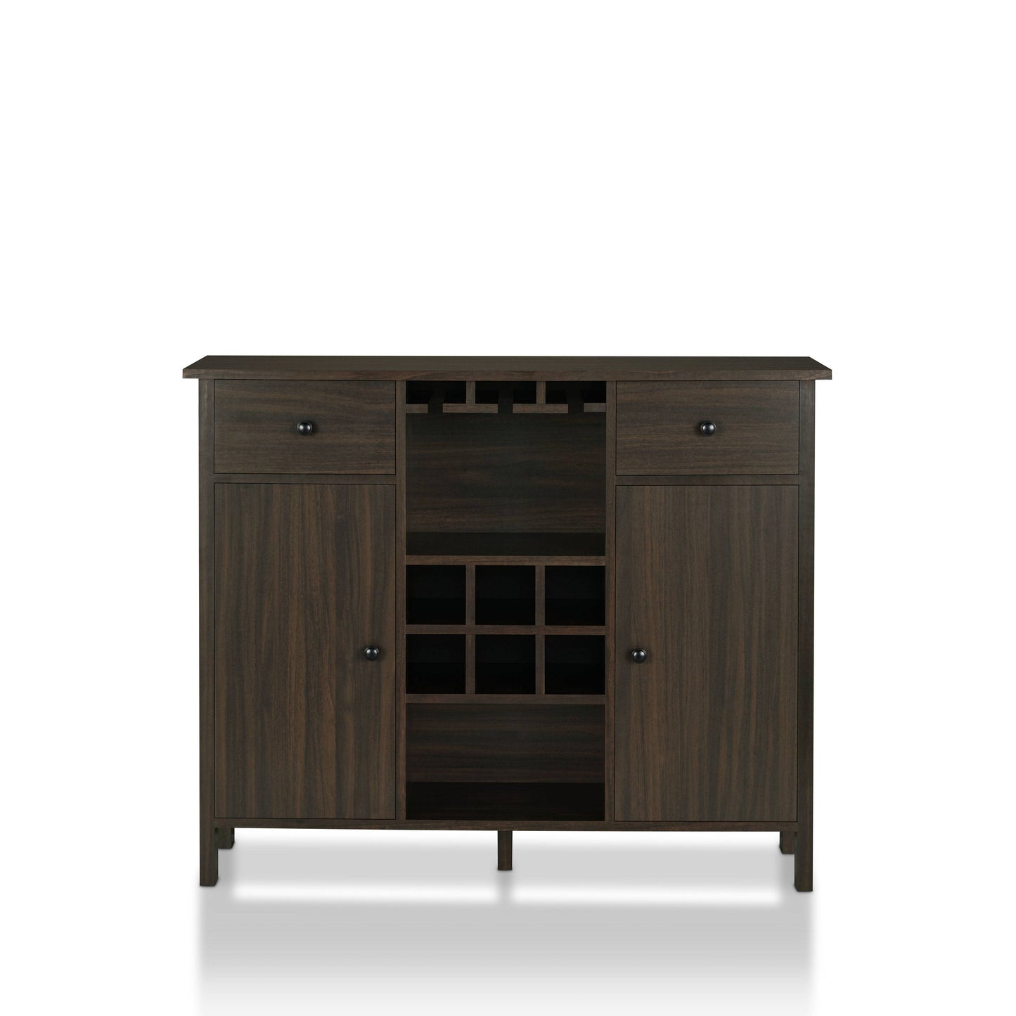 Claus Multi-Storage Buffet Table, Versatile Home Bar & Cabinet